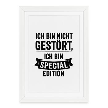 Je suis édition spéciale - Affiche encadrée (27 × 37 cm) - blanc - Devant
