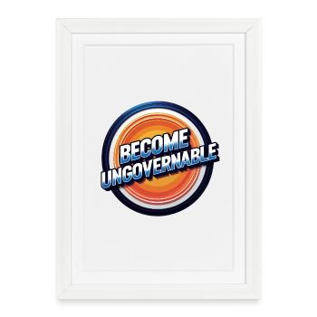 Devenir ingouvernable - Affiche encadrée (27 × 37 cm) - blanc - Devant