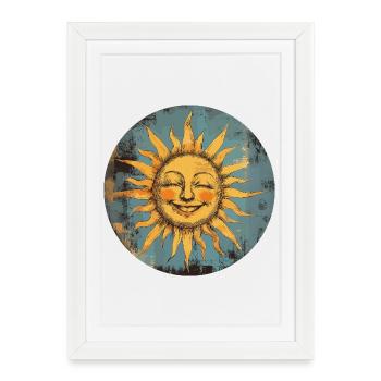 Sun - Framed poster (27 × 37 cm) - white - Front