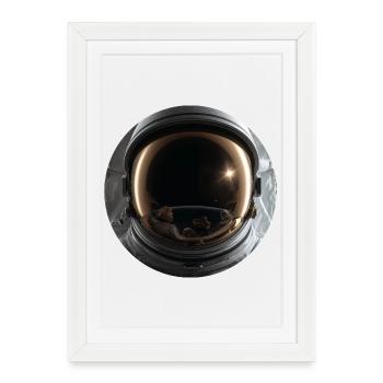 Conception d’astronaute de l’espace - Affiche encadrée (27 × 37 cm) - blanc - Devant