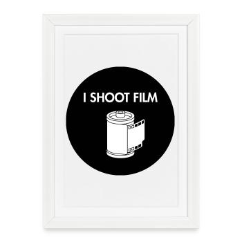 I Shoot Film - Framed poster (27 × 37 cm) - white - Front