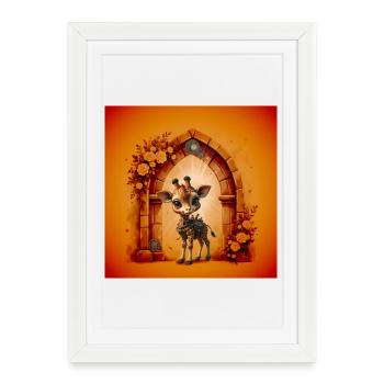 Kangaroo Reliquary in the Garden of Clocks - Framed poster (27 × 37 cm) - white - Front