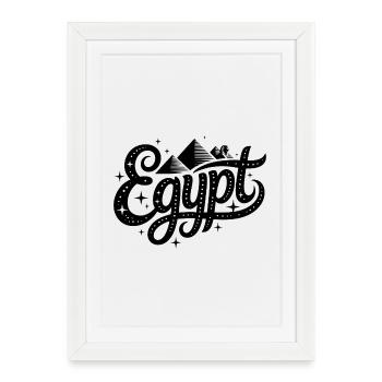 Égypte - Conception de souvenirs - Affiche encadrée (27 × 37 cm) - blanc - Devant
