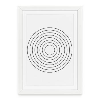 Abstract Colorful Geometric Pattern Design - Framed poster (27 × 37 cm) - white - Front
