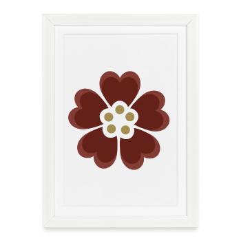 Elegant Floral Cherry Blossom Design - Framed poster (27 × 37 cm) - white - Front