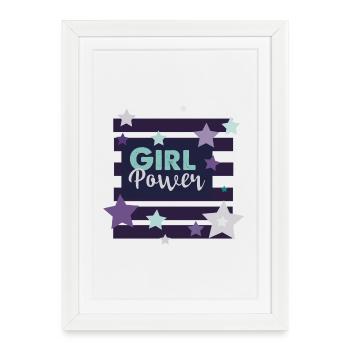 Girl Power Motivations Design - Framed poster (27 × 37 cm) - white - Front