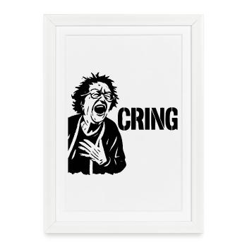 Cring Granny - Framed poster (27 × 37 cm) - white - Front