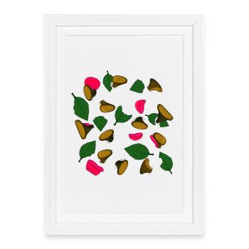 PATH - Framed poster (27 × 37 cm) - white - Front