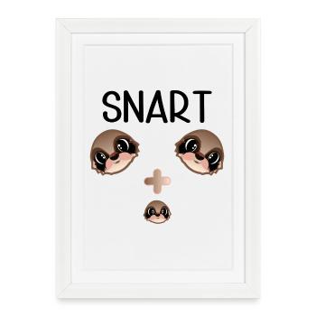 Bientôt un enfant - Affiche encadrée (27 × 37 cm) - blanc - Devant