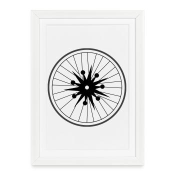 Big bang wheel by Cean - Framed poster (27 × 37 cm) - white - Front