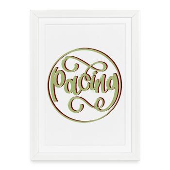 Pacing - Framed poster (27 × 37 cm) - white - Front