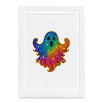 Rainbow Spirit Glitter - Framed poster (27 × 37 cm) - white - Front