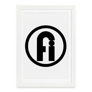 Fair-Image.de Logo | School company Weihungstalschule - Framed poster (27 × 37 cm) - white - Front