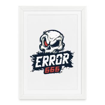 skull_0631 - Affiche encadrée (27 × 37 cm) - blanc - Devant
