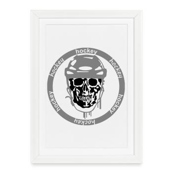 Eishockey - Framed poster (27 × 37 cm) - white - Front