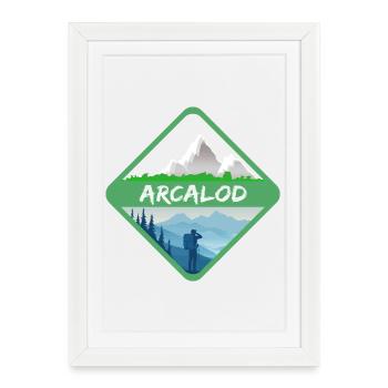 Arcalod - Affiche encadrée (27 × 37 cm) - blanc - Devant