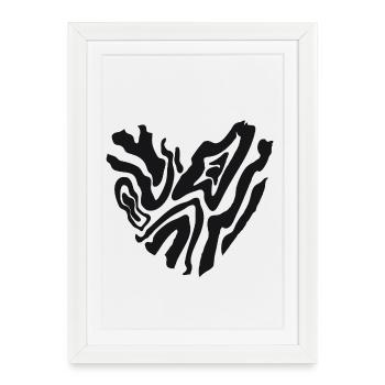 Heart of a Tiger - Framed poster (27 × 37 cm) - white - Front