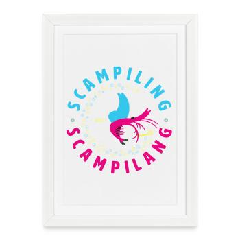 scampiling - Framed poster (27 × 37 cm) - white - Front