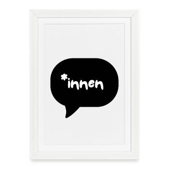 _innen_20251113_004715_0000 - Affiche encadrée (27 × 37 cm) - blanc - Devant