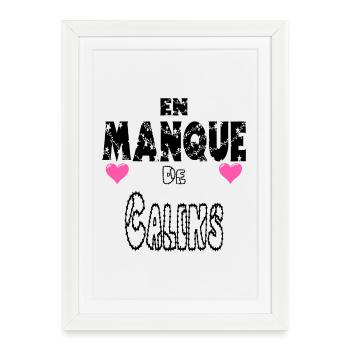 In need of cuddles - Framed poster (27 × 37 cm) - white - Front