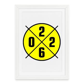 2026 Year Circle - Framed poster (27 × 37 cm) - white - Front