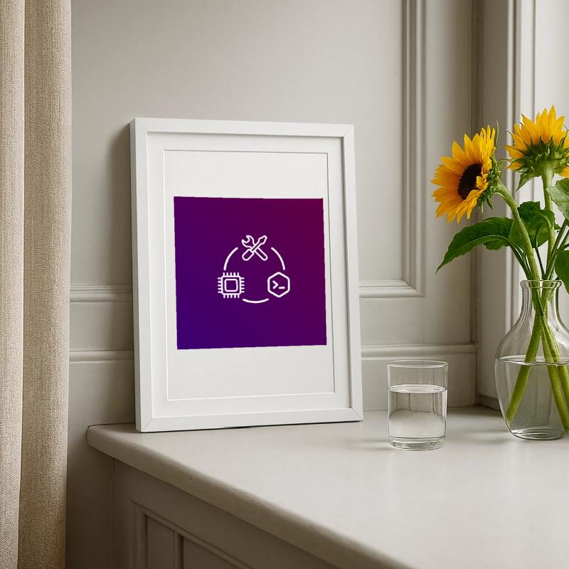 TechKreis Chip Code Tool Framed poster (27 × 37 cm)