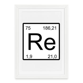 Symbole de la Période Minimale - Affiche encadrée (27 × 37 cm) - blanc - Devant