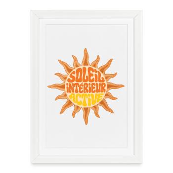 SOLEIL INTERIEUR #2 - let's talk - Affiche encadrée (27 × 37 cm) - blanc - Devant