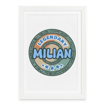 Milian as a gift idea - Framed poster (27 × 37 cm) - white - Front