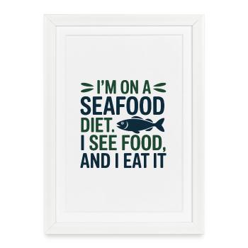I'm Here For The Snacks And The Science Dietitian  - Framed poster (27 × 37 cm) - white - Front