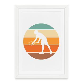 Tennis - Framed poster (27 × 37 cm) - white - Front