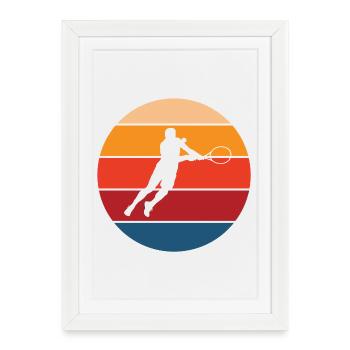  Tennis - Framed poster (27 × 37 cm) - white - Front