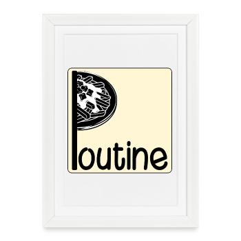 Canada Canadian Dish Poutine - Framed poster (27 × 37 cm) - white - Front