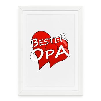 Meilleur grand-père - Affiche encadrée (27 × 37 cm) - blanc - Devant