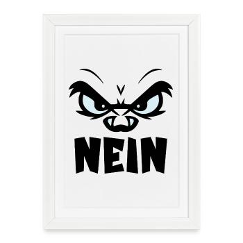 ATTITUDE D’ANNULATION NON - Affiche encadrée (27 × 37 cm) - blanc - Devant