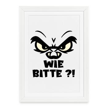 As please express - Framed poster (27 × 37 cm) - white - Front