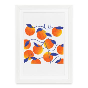 Oranges - Framed poster (27 × 37 cm) - white - Front