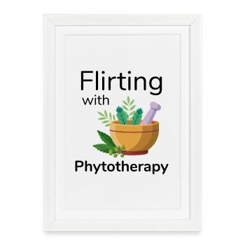 Herbalist Flirting With Phytotherapy Professional  - Framed poster (27 × 37 cm) - white - Front
