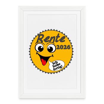 Pension 2026 Sunshine I have ... - Framed poster (27 × 37 cm) - white - Front
