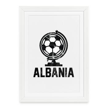 Albania Football - Framed poster (27 × 37 cm) - white - Front