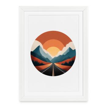 Bergwandern für Naturliebhaber - Gerahmtes Poster (27 × 37 cm) - Weiß - Vorne