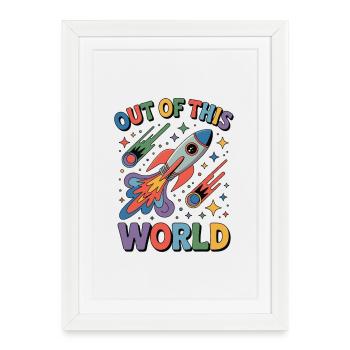 Hors de ce monde - Affiche encadrée (27 × 37 cm) - blanc - Devant