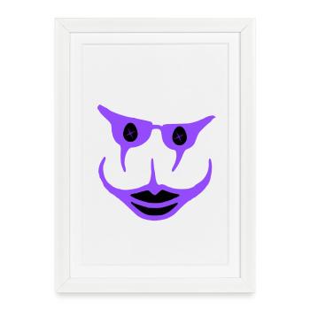 Funny - Framed poster (27 × 37 cm) - white - Front