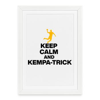 RESTE CALME ET ASTUCE KEMPA ! BALLE ALLEMANDE - Affiche encadrée (27 × 37 cm) - blanc - Devant