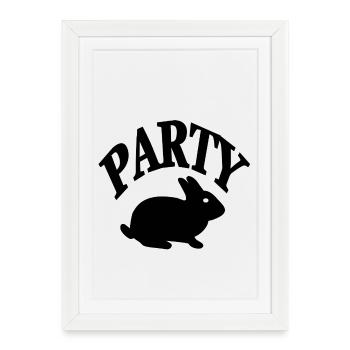Party - Framed poster (27 × 37 cm) - white - Front