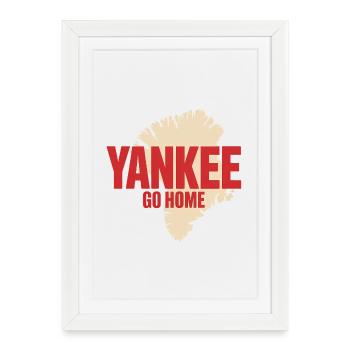 Yankee rentre à la maison - Groenland / Grønland - Affiche encadrée (27 × 37 cm) - blanc - Devant