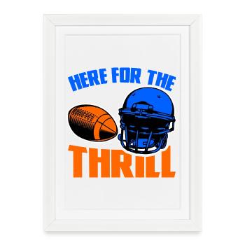 Footballtrainer Witziges Zitat - Gerahmtes Poster (27 × 37 cm) - Weiß - Vorne