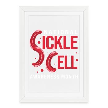 Sickle cell anemia - Framed poster (27 × 37 cm) - white - Front