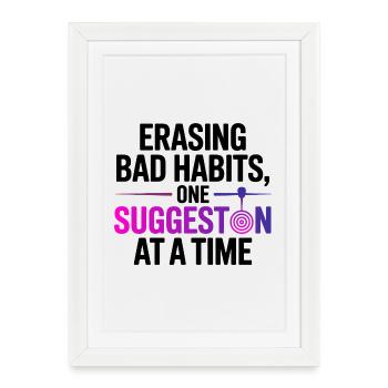 Certified Clinical Behavioral Modification Gear  - Framed poster (27 × 37 cm) - white - Front