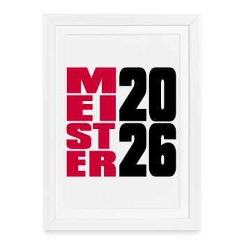 Champion 2026 Championship - Affiche encadrée (27 × 37 cm) - blanc - Devant